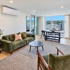 Wellington CBD 3BR with Pool Gym & Views, hotel a Wellington