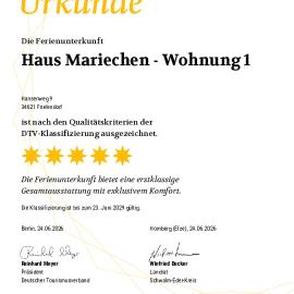 Haus Mariechen Whg 1 - 5-Sterne-DTV-Klassifizierung nahe Silbersee mit Balkon, Sauna, hotel sa Frielendorf