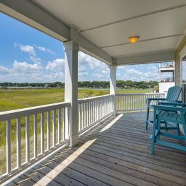 Sunset & Waterway Views! Holden Beach Getaway