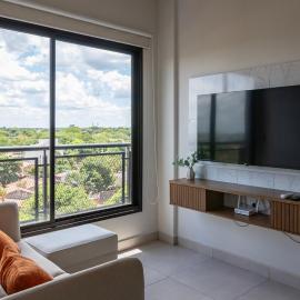 Monoambiente en Zuba 7 con piscina a 10 minutos de shopp del Sol โรงแรมในFernando de la Mora