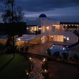 ELIVAAS Prive Casa Santorini French-Style 2-BHK Villa with Private Pool, Water Slide, Open Shower, Jacuzzi & Beach Views
