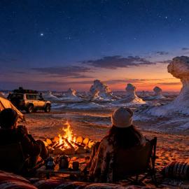Overnight camping at white desert , white desert safari trip