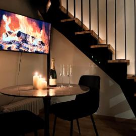 Romantic Riverside Loft with Two-Level Layout