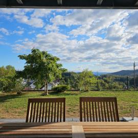 Ferienwohnung Rheinfelden Eichsel mit großer Terrasse und Schweizblick
