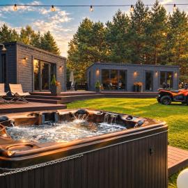 Baldones dabas retrīts - Exclusive holiday house near Riga jacuzzi sauna extra cost, hotel a Pulkarne