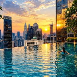 A-X-O-N service suite kl Rooftop swimming pool