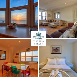 Victoria Parade- Family apartment stone's throw from beach and town - Private parking space - sea views