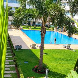 Propriété de vacances Mohamedia Mansouria résidence privée vue piscine Plages Mimosas Sablettes