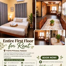 Affordable City Center First floor in a Cozy Home