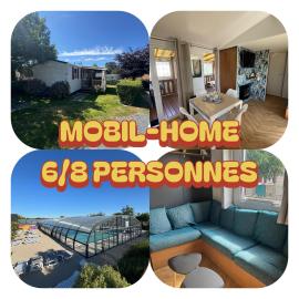 Mobil-home à Travers la forêt, Domaine de Litteau, hotell i Litteau