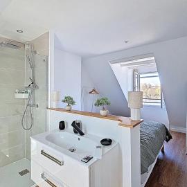 Duplex lumineux et rénové-Vue Seine-Tout à pied