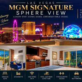 SPHERE VIEW - Signature MGM Resort Lucky Gem Penthouse & Luxury Suites 10817