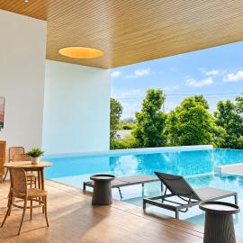 Spacious 3-Bedroom House with Shared Pool near Mega Bangna