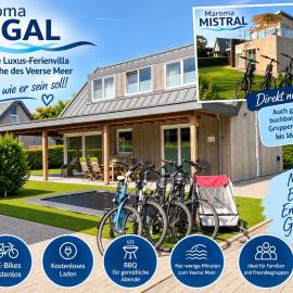 Maroma REGAL Exklusive Luxus-Ferienvilla in der Nähe des Veerse Meer mit kostenlosen 4 E-BKEs, kostenlosem Laden und großem Trampolin