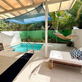 Cabaña de Playa con Piscina privada, Ruta Punta Mango