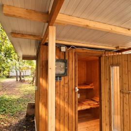 Sauna cabin in forest, stay overnight and enjoy sauna