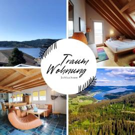 Traumwohnung Schluchsee, 2 Schlafzimmer, Blick zum See