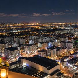 Sky lounge with Han River view, Ilsan Lake Park, KINTEX, Goyang Sports Complex, Gimpo Airport- Landmark Stay in Ilsan