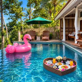 Pondok Is Oke Family Private Room - 2 Bedroom Infinity pool
