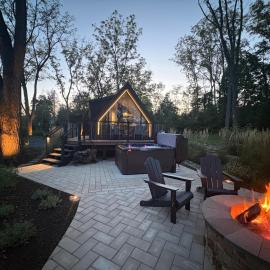 A-Frame Cabin at Kepler's Farm, hotel di Pipersville