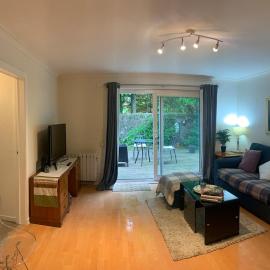 Irvine spacious 2 bed gr fl flat w patio & parking