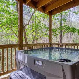 Serene 4BR Cabin - Hot tub & Game Room - Townsend, מלון בטאונסנד