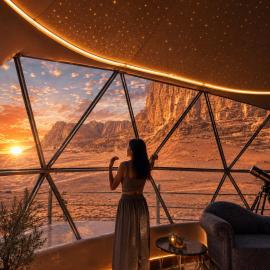 BUBBlES JOHRH LUXURY CAMP, hotel di Wadi Rum