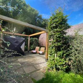 Eco-lodge Droomstam met prive panorama sauna