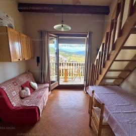 Charmant studio cabine mezzanine pour 4 personnes, proche centre, casier à skis - FR-1-295-130