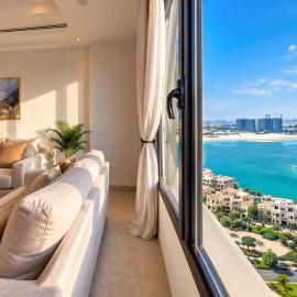Marina Symphon y &Sunrise Over The Pearl Tower3 ,1BD 1711