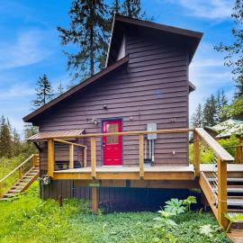 Modern Girdwood Cabin w Tall Ceilings Views