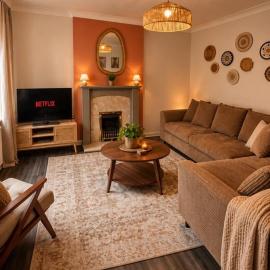 Stylish 3BR Parking Airport Hospital M56 M60