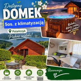 KICZARA Domki ogrzewane nad Jeziorem Solińskim w centrum Polańczyka60180--6454
