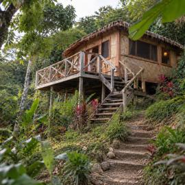 Beach Treehouse Ocean Views 2m walk to Beach, hotel v destinácii Aore Island