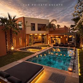 Viesnīca Villa M Piscine chauffée, Hammam sans vis à vis Marrakech Marakešā