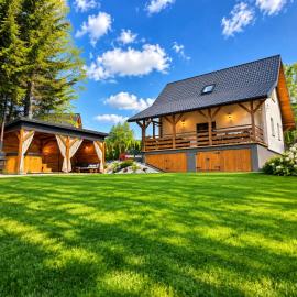 Domek letniskowy Leśne Zacisze- jacuzzi, balia ogrodowa, grill i altana、Słopniceのホテル