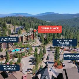 Luxe 4BR in Northstar Village Walk to Lifts Hot Tub