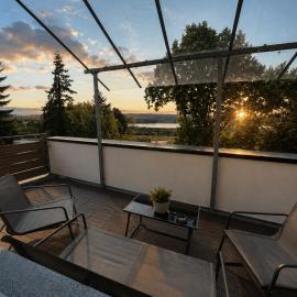 Seeblick-Apartment am Bodensee bei Konstanz mit großer Terrasse
