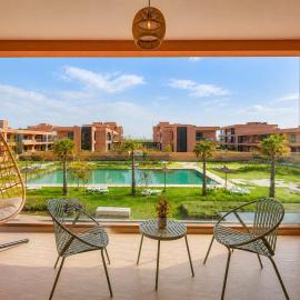 Luxury Pool View Apt with Pool Noria Golf 5P