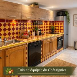 CASA TAO châtaignier 3 pièces garage à moto, hotel a Riez