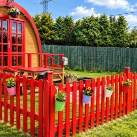 Glamping Pod in St Austell Sleeps 2 with Spa Pool
