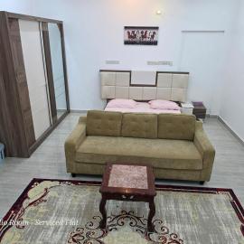 A1 Studio Room 1BK Serviced Apartment Dar Al Hoboor Al Khoudh Seeb Muscat Flat Private Kitchen & Bathroom Free Parking WiFi Ground Floor أ1غرفة استديو شقة مفروشة دار الحبور الخوض السيب مسقط مطبخ حمام مواقف مجانية واي فاي الدور اﻷرضي