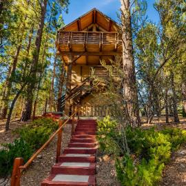 TreeHouse on Rainbow - Views, Fireplace, Deck, Barbecue