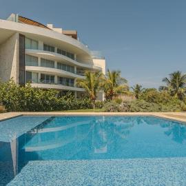 Depto en Coral Blu, Frente al Mar, con Jacuzzi