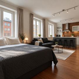 City Home Finland Ratina - Spacious Studio with Own SAUNA and Great Location Next to Uros Live Arena, Hotel in Tampere