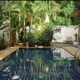 Beachfront pool villa