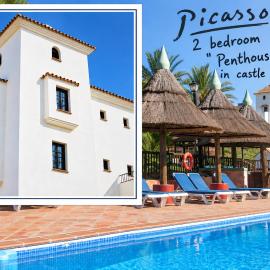 Castle Tower apartment PICASSO in rural holiday park