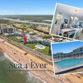 Oceanfront Corner, Wraparound Balcony & Pool | Sea 4Ever, hotel di Flagler Beach