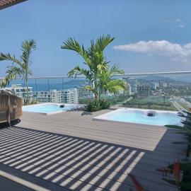 Apartamento con balcón y espectacular vista al mar en Terraz