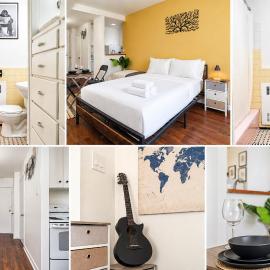 Modern Studio Near McGill University Parking gratuit, hotel i Rivière-Rouge